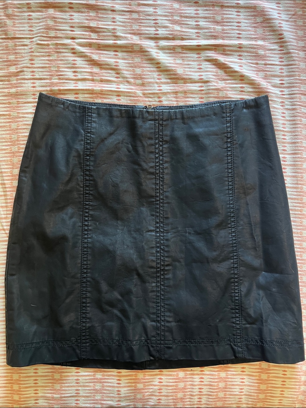 Free People Faux Leather Miniskirt